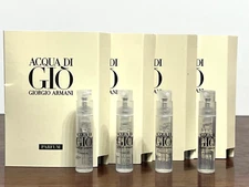 4x ACQUA DI GIO By GIORGIO ARMANI PARFUM Spray Samples 0.04oz / 1.2ml Each NEW