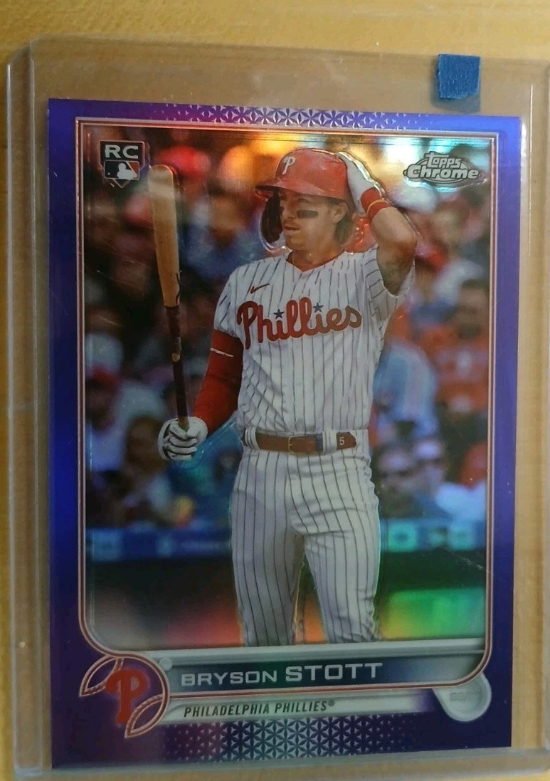2022 Topps Chrome Update Series - Bryson Stott #USC154 Purple Refractor (RC)