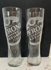 Peroni Pint Glasses x 2 Brand New