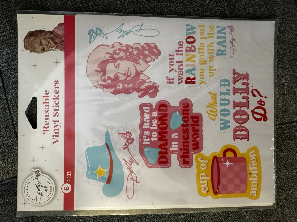 Dolly Parton Party Pack: Plates, Napkins, Stickers, Tablecloth, Reusable Cup - Image 4 of 4