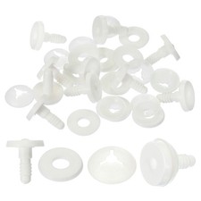 25mm Doll Joints, 10 Set Plastic Removable Animal Joints Accessories, White