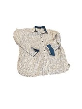 Paul Fredrick Shirt Mens xxl Classic Fit Finest Long Staple Cotton Polka dot