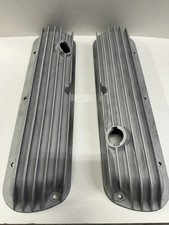 Cal Custom 40-1017 Vintage Finned Valve Covers Ford Sbf 289 302 Mustang Ihra