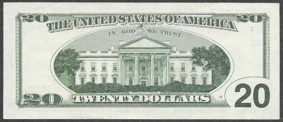 1999 US $20 Twenty Dollar Bill 'Monochrome' Note (Atlanta Fed Reserve) - Image 3 of 4