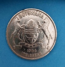 BOTSWANA 50 THEBE 1984 ⭐ KM# 7