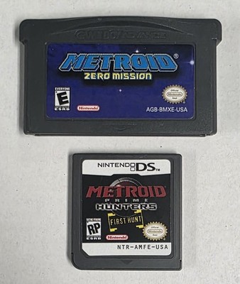 Metroid: Zero Mission & Prime Hunters: First Hunt Bundle (Nintendo GBA, DS)