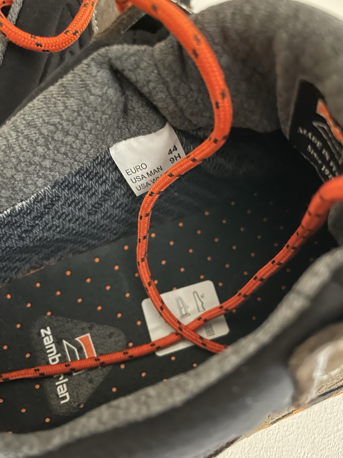 Zamberlan 215 Salathe GTX RR Mens Hiking Shoes Size 9.5 44 Brown Orange Vibram