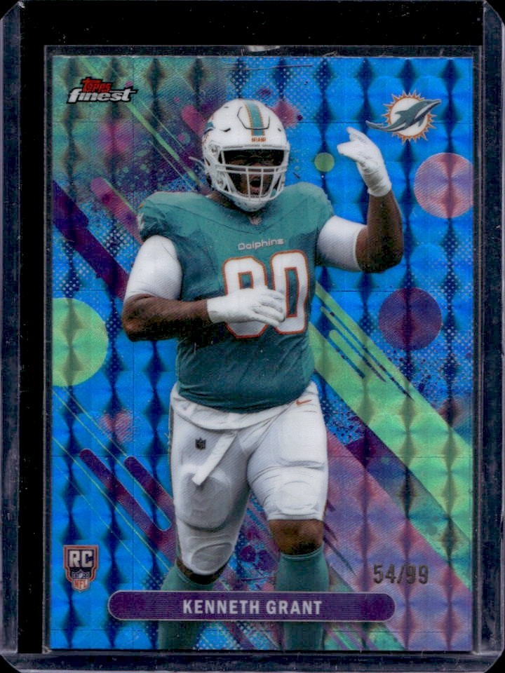 Kenneth Grant Topps Finest #40 Blue Geometric