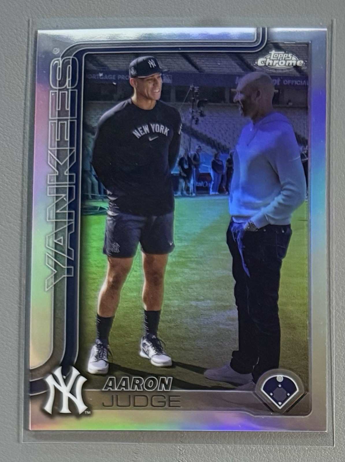 2025 Topps Chrome Aaron Judge #99 Image Variation SSP Derek Jeter Yankees