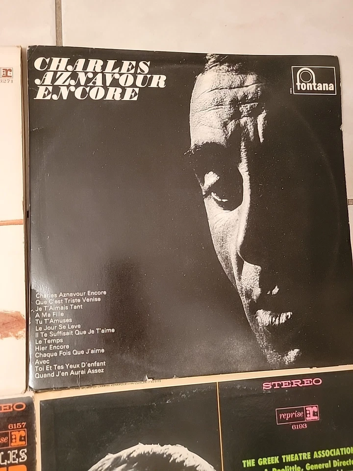 Charles Aznavour 6 Lp's And 2 CD's See All Photos Reprise/Fontana/Monument Recor - Image 4 of 4