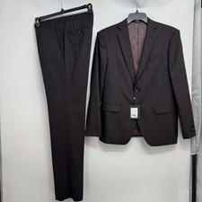 John Varvatos Bleecker-NN Wool 2-Piece Suit - NWD Size 40S 33S Brown MSRP 595