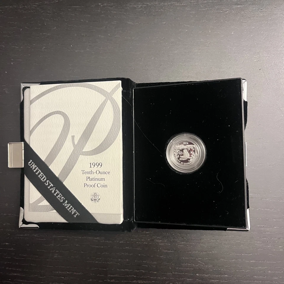 1999-W $10 Platinum American Eagle 1/10 oz Proof Ultra Cameo - Image 2 of 4