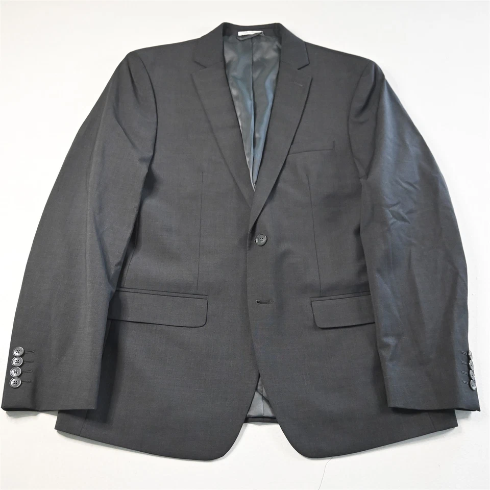 Bar III 42R 32x32 Gris Calce Ajustado Hombre Chaqueta Pantalones Traje Foto 2 de 4