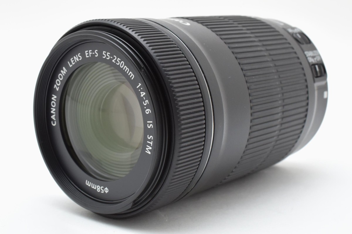 美品　CANON ZOOM EF-S 55-250mm F4-5.6 IS Canon EF-S 55-250mm f/4-5.6 IS STM Telephoto Zoom Lens with