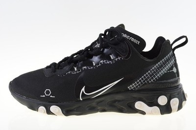 Nike React Element 55 schwarz/weiß CU3009-001 Herren Sportschuhe Größe UK 6