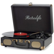Vintage Vinyl Record Player Bluetooth Speaker