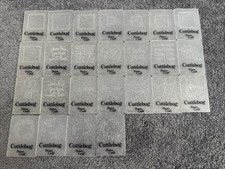 Lot of 25 Mini Cuttlebug Embossing Folders Various Designs Provo Craft