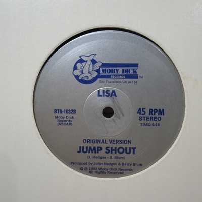 Lisa – Jump Shout - 1982 - Moby Dick Records BTG-1032 Vinyl 12