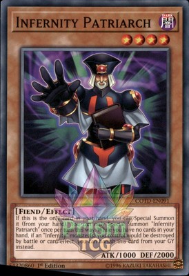 1st Ed Infernity Patriarch COTD-EN091 Yugioh