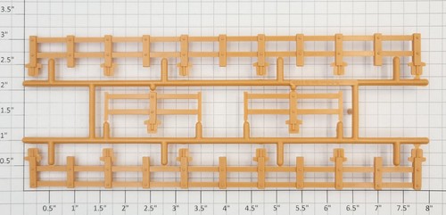 Juego de 4 vallas planas para coche Lionel 9019-6 bronceadas (10) | Zustand: New