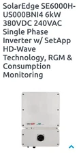 Solaredge SE6000H-US000BNI4 Single Phase Wave Inverter HD Wave Technology