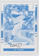 2016 Panini Donruss Test Proof Cyan 30/49 Jorge Soler #167 a2f