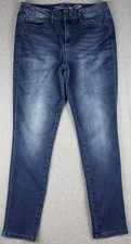 Seven7 High Rise Skinny Jeans Women  s Size 12 Blue Stretch Denim