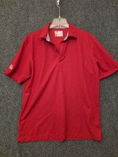 Chick-fil-A L Polo Shirt Mens Red Short Sleeve Logo Uniform
