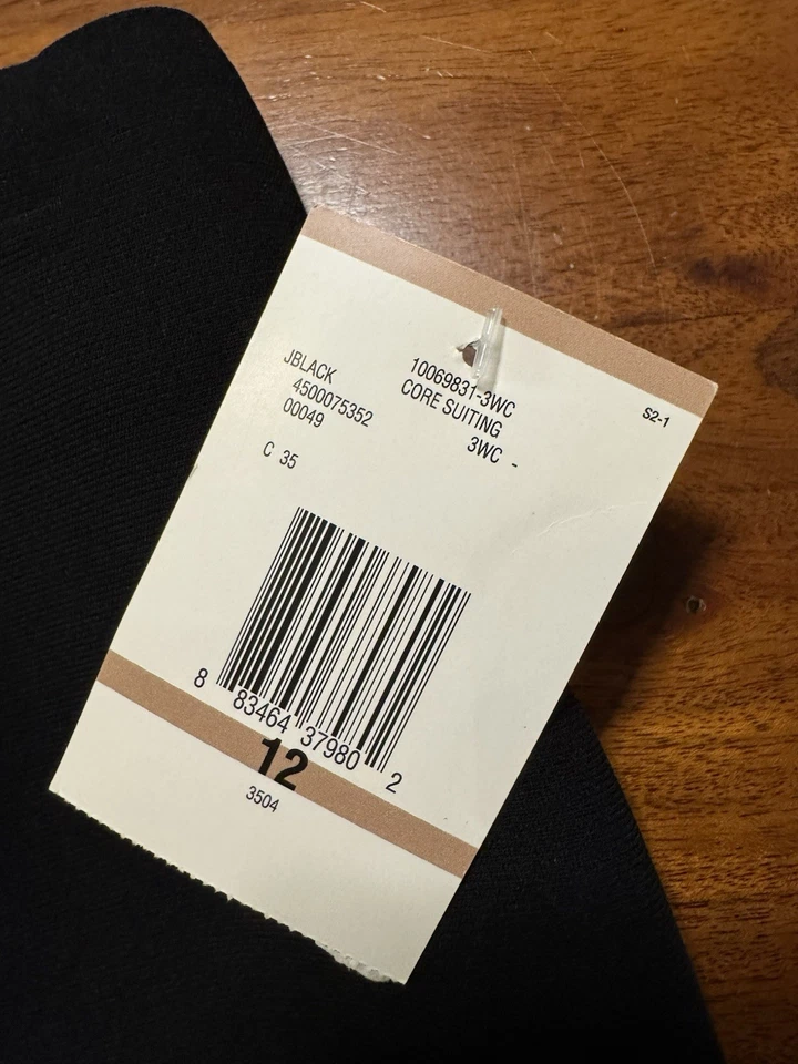 Jones| Usar Falda Midi Negra Ropa de Oficina Carrera Completamente Forrada Talla 12 - NUEVA Foto 4 de 4