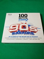100 Hits Presents 90s Karaoke 4 CDs  G For Use in Karaoke Machines READ
