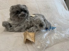 Russ Berrie Yomiko Blue Eye Furry Long-Haired Himalayan Cat Large 20  Plush 7906