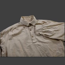 Civil War-era homespun barracks shirt XL Reproduction 1970s
