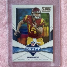 Sam Darnold .. ROOKIE DRAFT .. USC Trojans / New York Jets .. 2018 Score INSERT