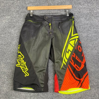 #ad Troy Lee Designs Sprint MTB Shorts Mens 30 Black Neon Yellow Red BMX Downhill $36.00