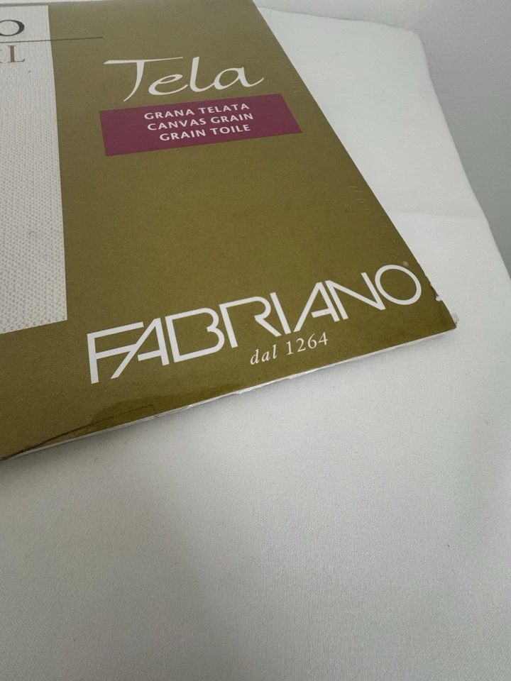 Almohadilla de papel bloque de aceite Fabriano Tela - 10 hojas, 140 libras, 24x32 cm, hecha en Italia Foto 4 de 4