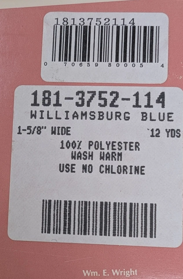 Катушка 12 ярдов винтажная Wrights кружевная отделка открытая работа заостренная кромка сетчатый заголовок Americana - Изображение 3 из 4