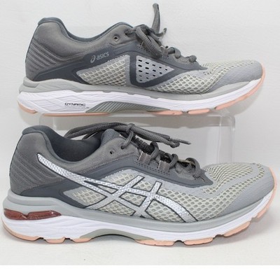 Asics GT-2000 6 Womens Running Shoes Grey Pink T855N Size 8.5 US