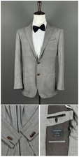 Great Mens Ermenegildo Zegna Cashmere Check Mens Sport Coat Blazer40R