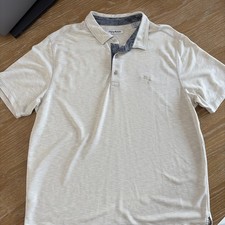Tommy Bahama Men's Beige Polo Shirt X Large Short Sleeve Collared NWOT