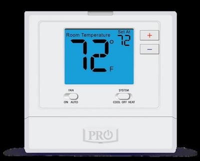 1PC PRO1 IAQ T701 Digital Non-Programmable Thermostat, Single Stage, 1 Heat