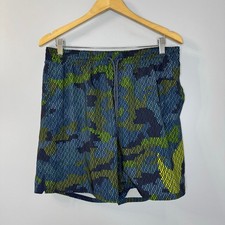 Nike Swim Men's Mantra Camo 7" Volley Trunks Midnight Navy Medium Sz L