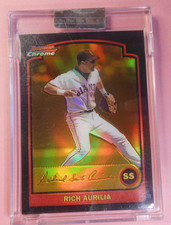 2003 Bowman Chrome Unc Gold Refractor Rich Aurilia #74