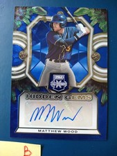 2023 Panini Elite Extra Edition Hidden Gems Matthew Wood #HG-MWD AUTO 