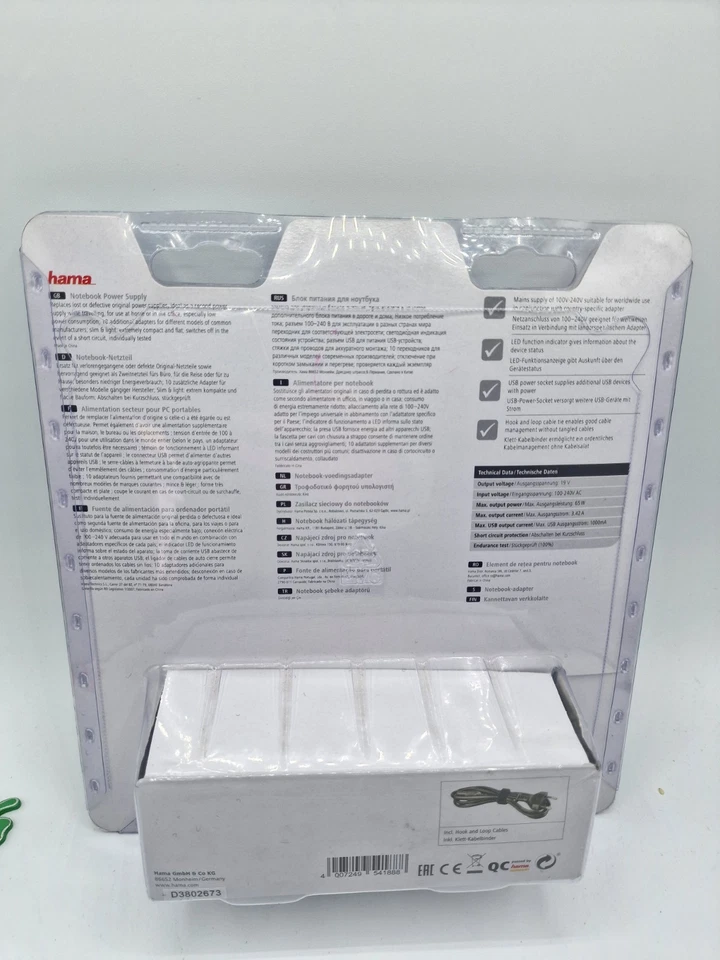 Hama 00054188 Notebook Netzteil Universal 65W 19V  - Bild 2 von 2