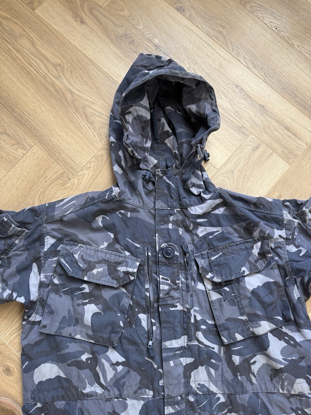 British DPM Windproof Blue Camo Smock Hooded Field Jacket OPFOR 180/112 - Large image 4