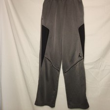 Air Jordan Therma Fit Boys Track Pants Gray/Black Size L 12 -13