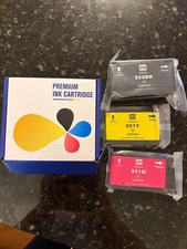 Premium Ink Cartridges Black, Magenta, Yellow NEW HP compatible