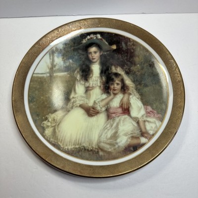 Rare T.Limoge Depos Victorian dreams at the garden decorative Hanging plate