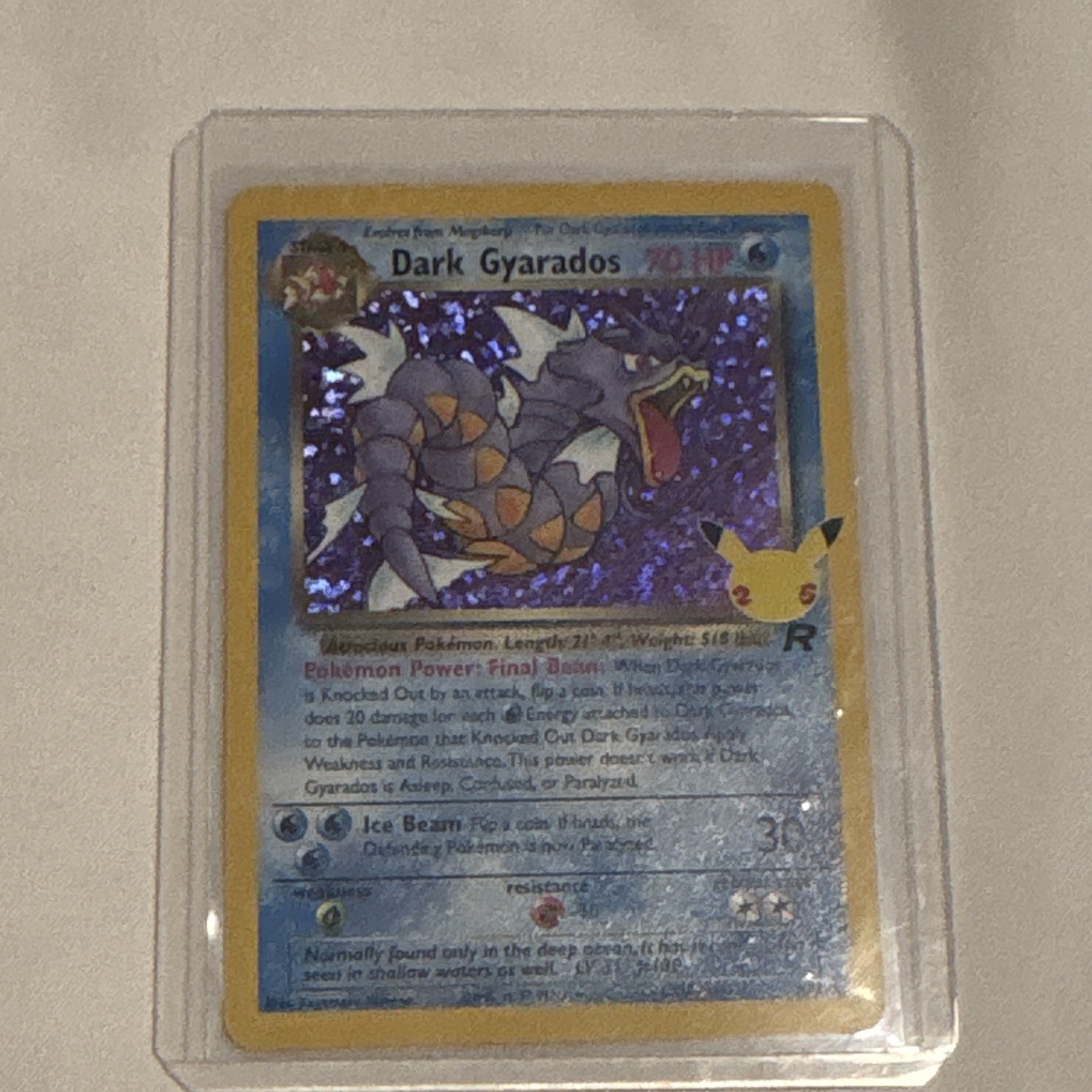 Pokemon TCG Dark Gyarados 8/82 Team Rocket Holo Rare Celebrations 25 Anaversary