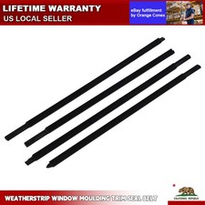 4x Weatherstrip Window Moulding Trim Seal For 2009-21 Dodge Ram 1500 2500 3500 4x Weatherstrip Window Moulding Trim Seal For 2009-21 Dodge Ram 1500 2500 3500